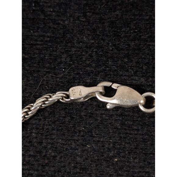 Sterling Silver 925 Twist Chain Bracelet Classic 7 inch 3.35g - Picture 2 of 7